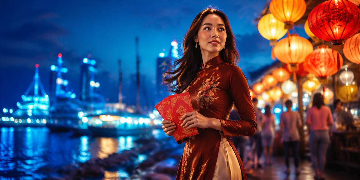 Người dùng Đà Nẵng nạp tiền thưởng qua ví điện tử tại chợ đêm