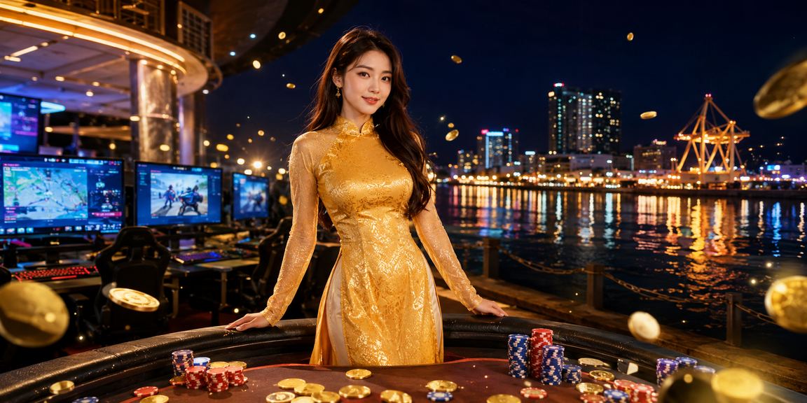 Người dùng tại Hải Phòng trong trang phục áo dài trải nghiệm cá cược esports trực tuyến